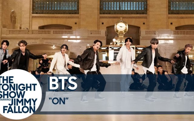 BTS Performs at The Grand Central Terminal with Jimmy Fallon
