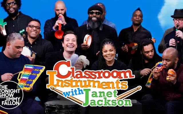 Janet Jackson and Jimmy Fallon Sing “Runaway” With Classroom Instruments