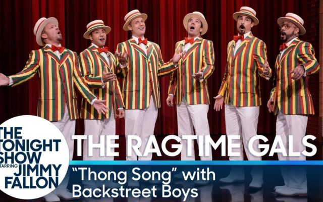 Jimmy Fallon And The Backstreet Boys Redo “The Thong Song”