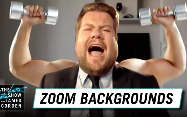 James Corden Reveals Amazing ZOOM Backgrounds to Spice Up Your Work Meetings