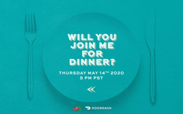 DoorDash Is Setting Up A Virtual Dinner Party With Celebrities for Charity