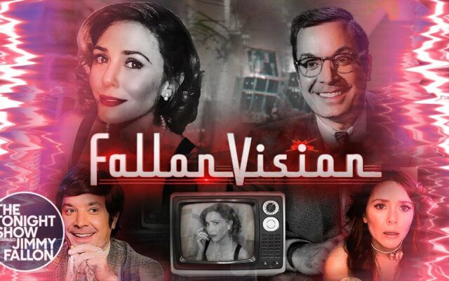 Jimmy Fallon Parodies ‘WandaVision’ With Elizabeth Olsen in ‘FallonVision’