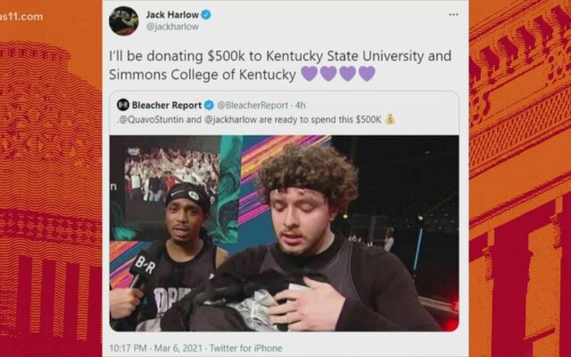 Jack Harlow Donates $500,000 to Simmons College of Kentucky and Kentucky State University
