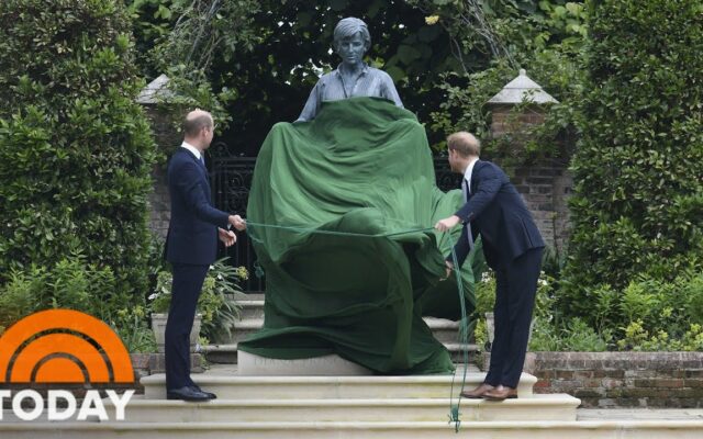 Prince William And Harry Unveil Statue Of Their Mother On What Would Have Been Her 60th Birthday