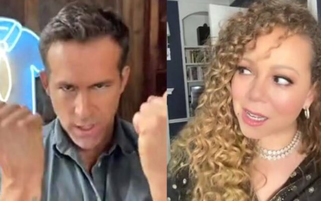 Mariah Carey Duets With Ryan Reynolds On Tik Tok…Throws Side Eye