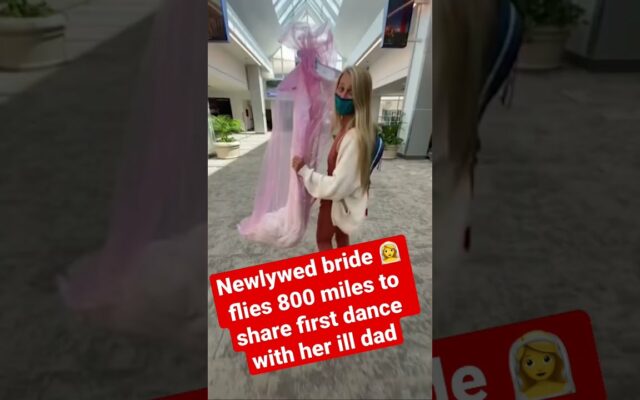 Bride Flies 800 Miles To Have A Dance In Her Gown With Grandpa