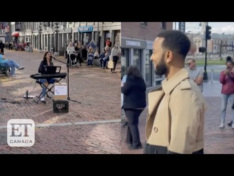 John Legend Surprises A Street Performer Singing His Song