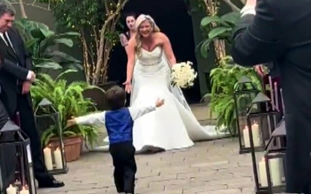 Adorable Ring Bearer Steals The Show At Mom’s Wedding