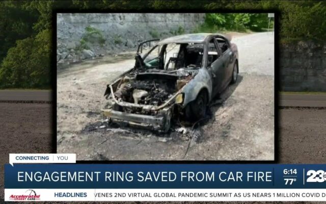 Guy Proposes To His Girlfriend Because Of A Car Fire