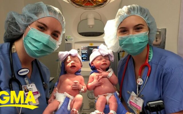 Twins Share The Names Of Their Nurses