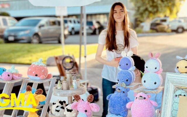 #FeelGood 13-Year-Old Sells Hand Crocheted Items To Raise Money For College