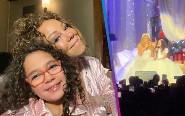 Mariah Carey Sings With Her Daughter On Stage
