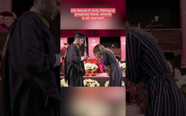 College Graduate Proposes After Getting His Diploma