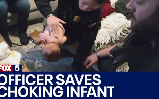 WATCH: Body Cam Footage Of An Officer Saving A One-Month-Old Choking Baby